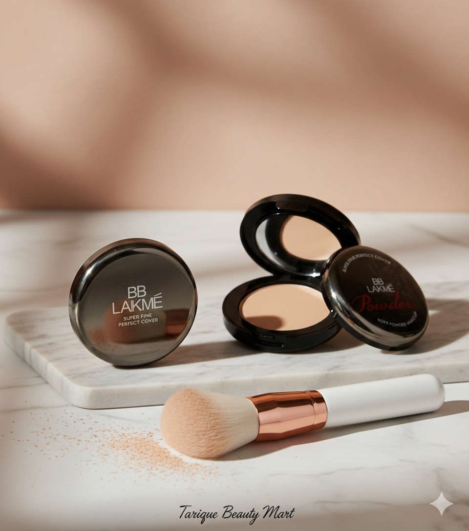 BB Lakmé Super Fine Perfect Cover Soft Powder – White & Beauty Matte Finish (15g)