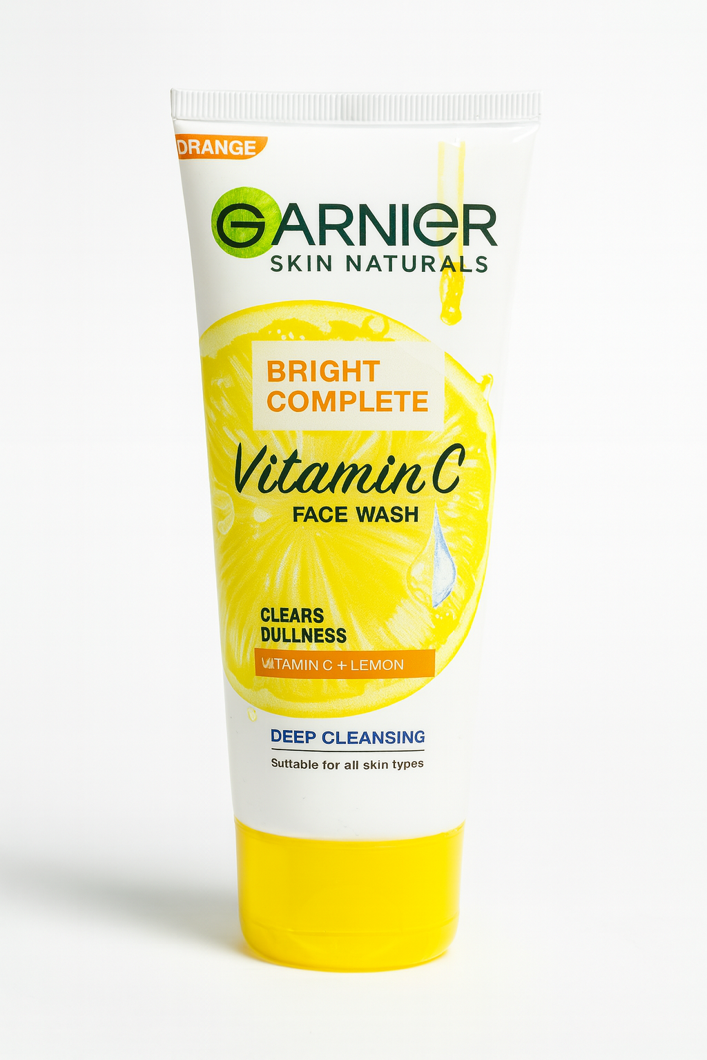 Garnier Bright Complete Vitamin C Face Wash – Deep Cleansing, Removes Dullness (100ml)