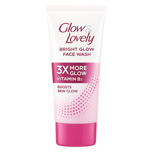 Glow & Lovely Bright Glow Face Wash with Vitamin B3+ – Deep Cleansing for Radiant & Glowing Skin