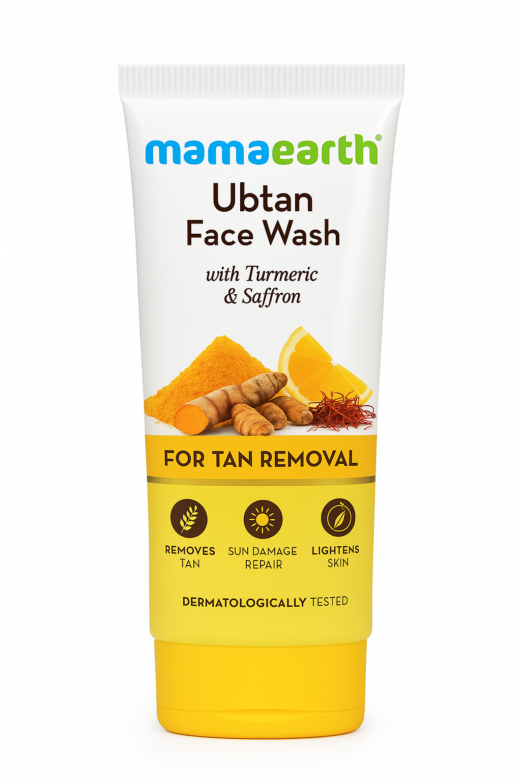 Mamaearth Ubtan Face Wash with Turmeric & Saffron – Tan Removal & Skin Brightening
