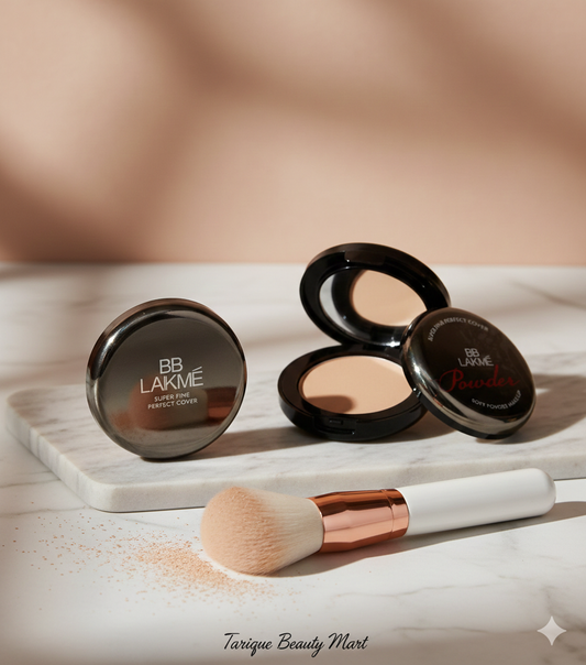 BB Lakmé Super Fine Perfect Cover Soft Powder – White & Beauty Matte Finish (15g)