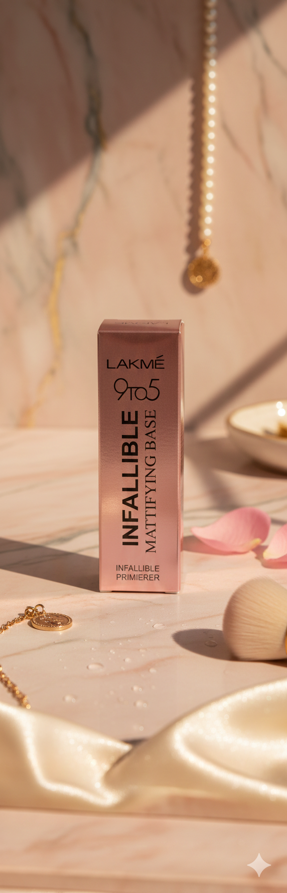 Lakmé 9to5 Infallible Mattifying Base – Long-lasting Makeup Primer for Flawless Finish