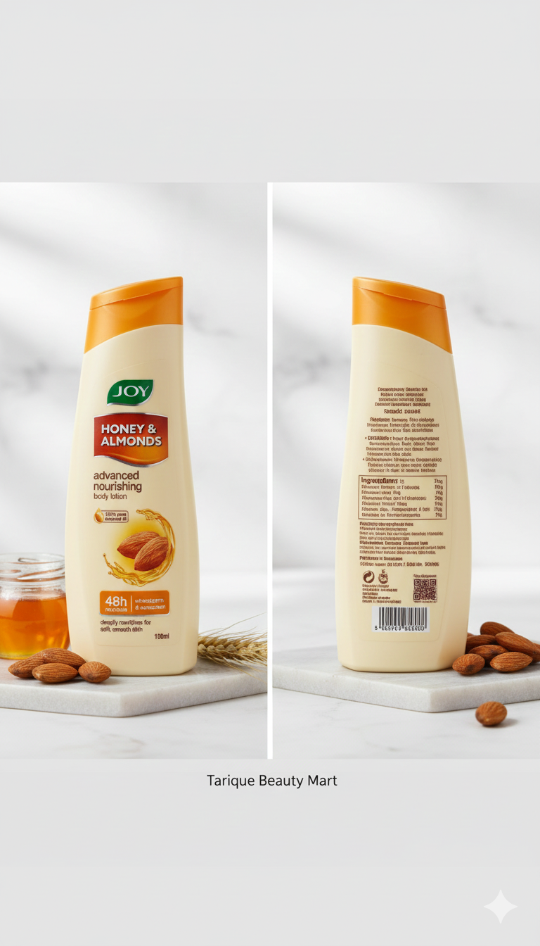 Joy Honey & Almonds Advanced Nourishing Body Lotion – 48h Moisture for Soft & Smooth Skin (100ml)